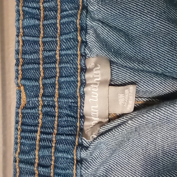 Woman Within Straight Leg Jeans w Elastic Back Size 28W - Picture 5 of 6
